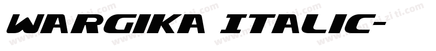 wargika Italic字体转换